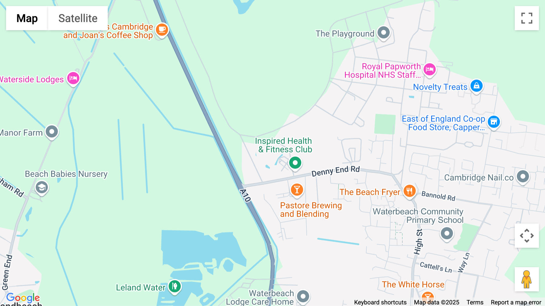 Click for interative map of Stirling House, Denny End Road, Waterbeach., Waterbeach