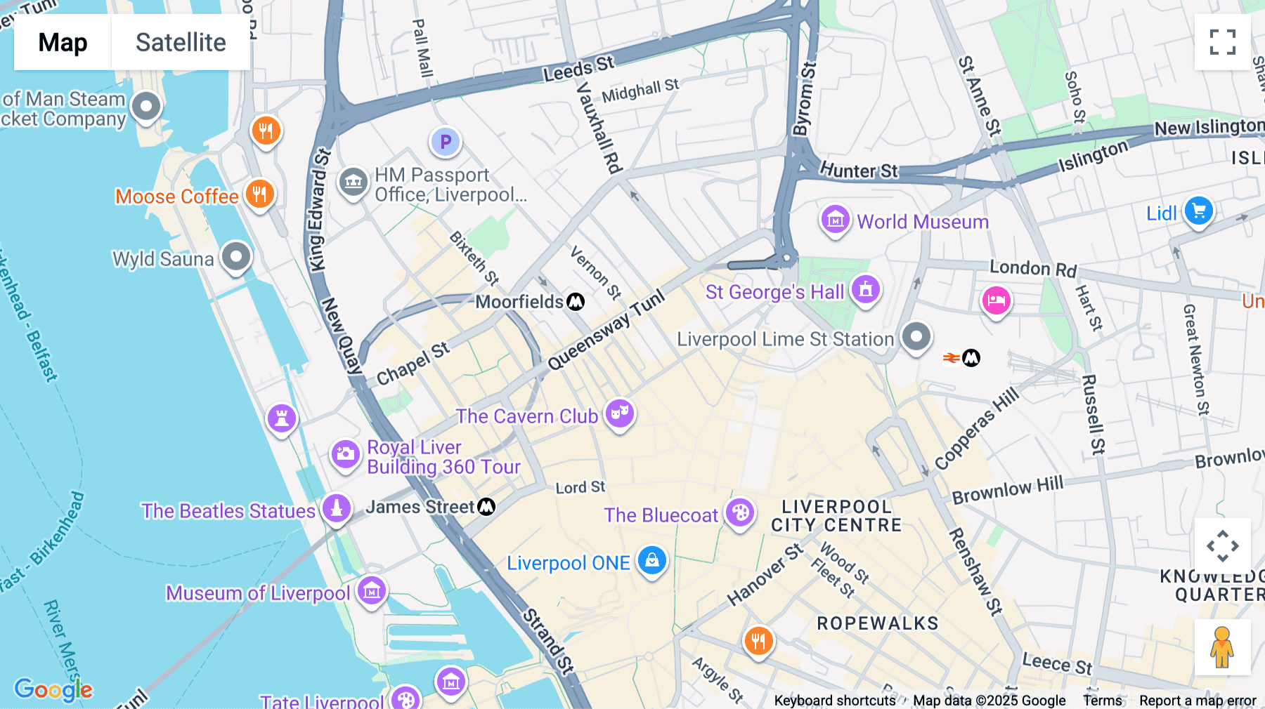 Click for interative map of 1 Stanley Street, Liverpool, L1 6AA, Liverpool