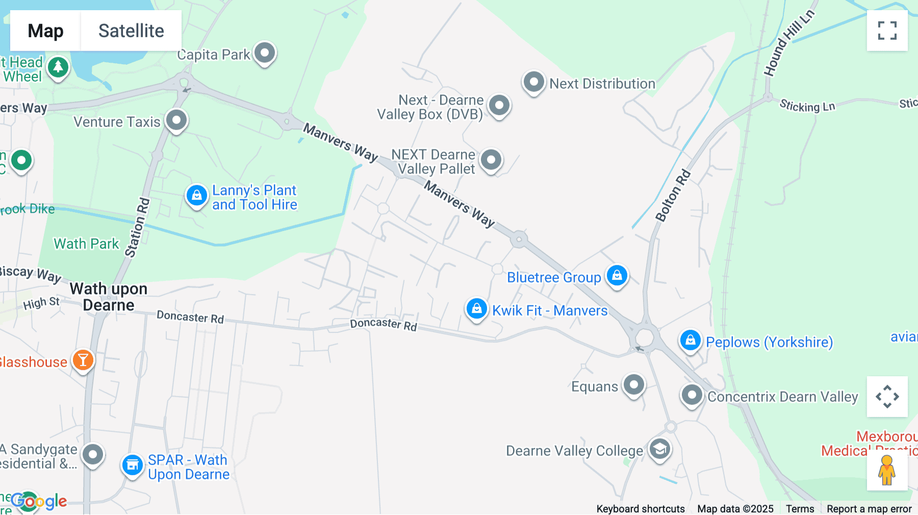 Click for interative map of Enterprise Court, Farfield Park, Manvers, Rotherham, Rotherham