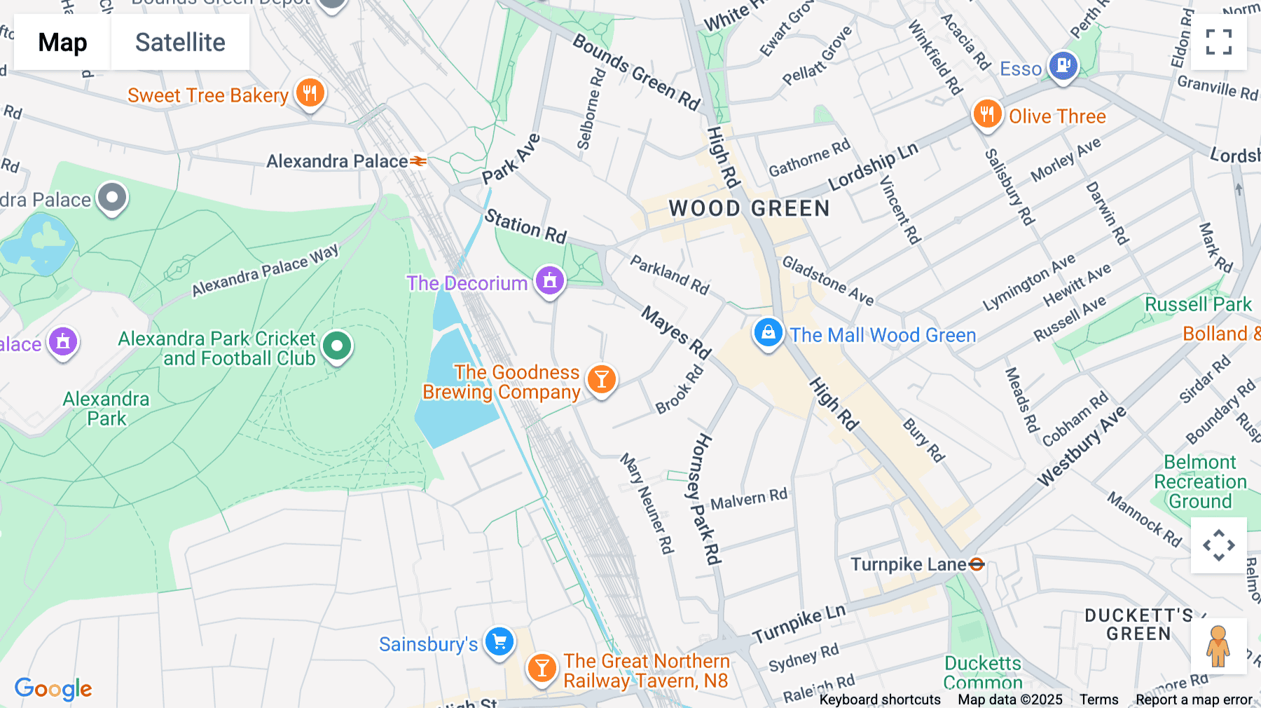 Click for interative map of Parma House, Clarendon Road, London, London