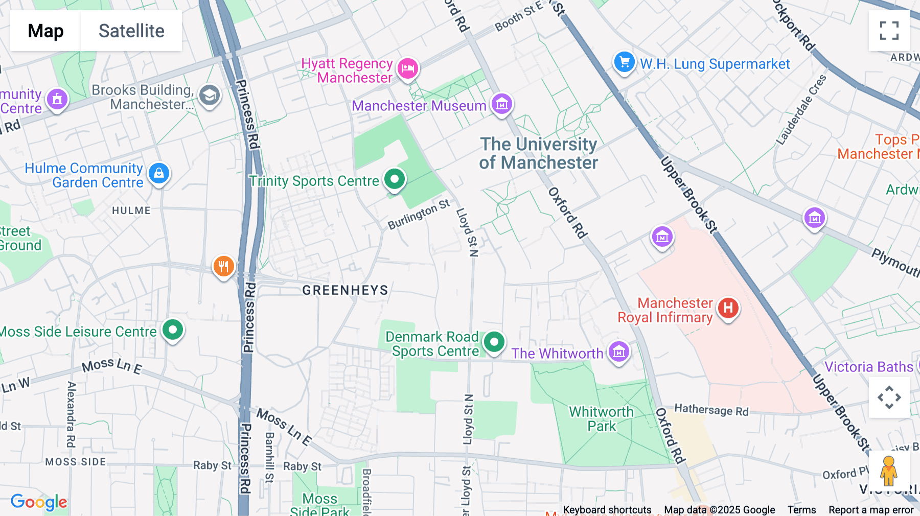 Click for interative map of Kilburn House, Lloyd Street North, Manchester Science Park, Manchester