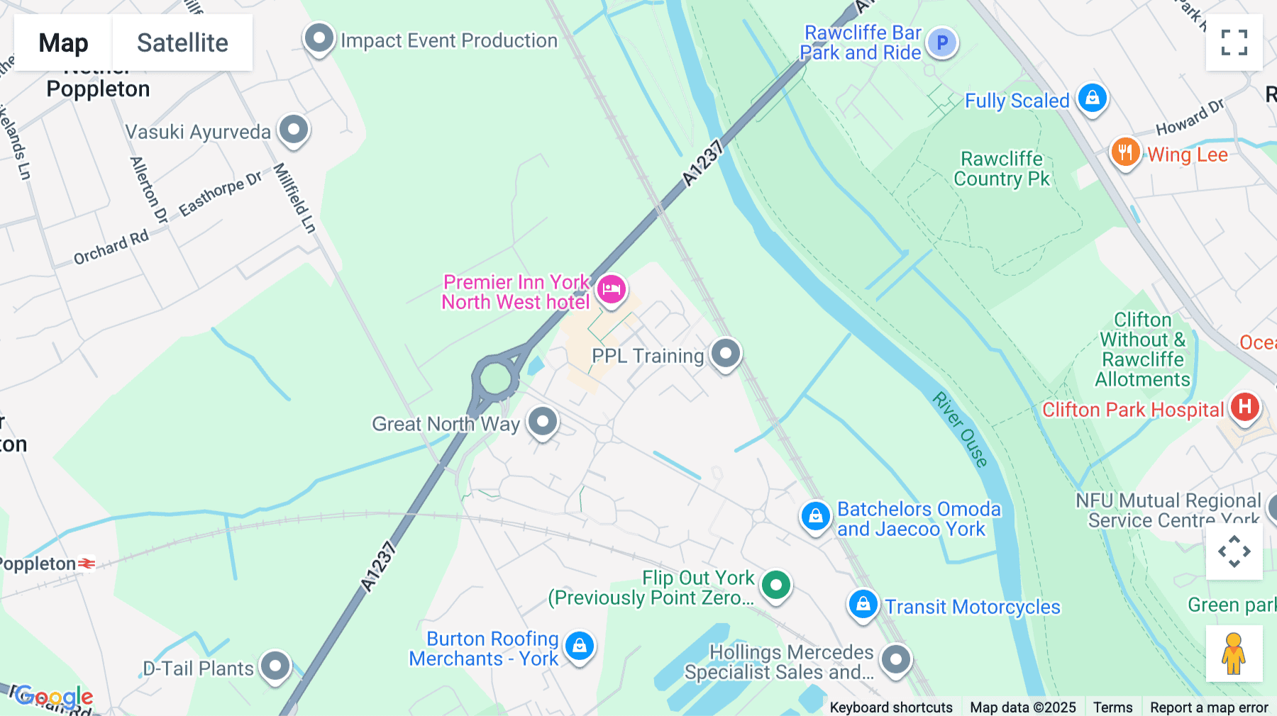 Click for interative map of Westminster Place, Nether Poppleton, York, York