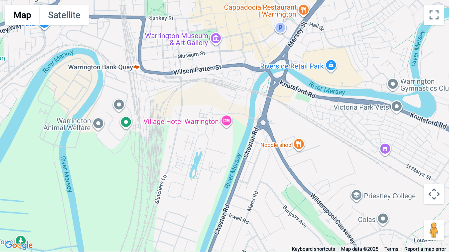 Click for interative map of Centre Park, Warrington, Cheshire, Warrington