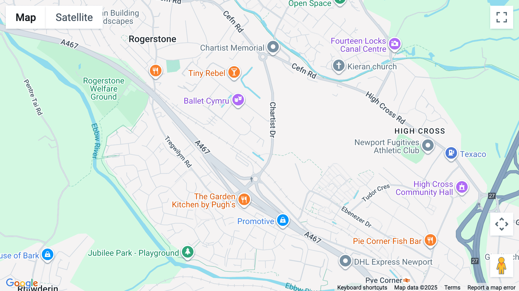 Click for interative map of Wern House, Wern Ind Eatate, ROGERSTONE, Newport (Gwent)