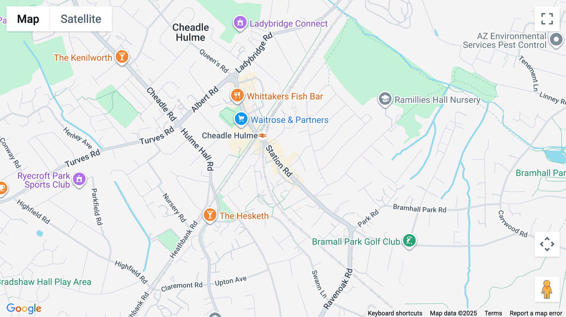 Click for interative map of Landmark House, Station Road, Cheadle
