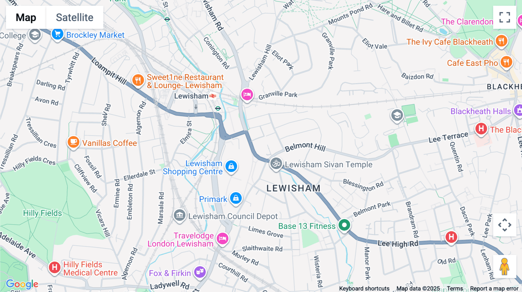 Click for interative map of 71 Lewisham High Street, London, London