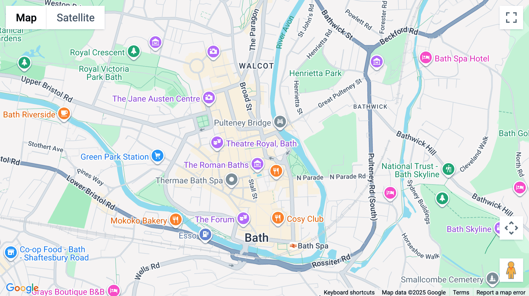 Click for interative map of The Guild, High Street, Bath, Bath
