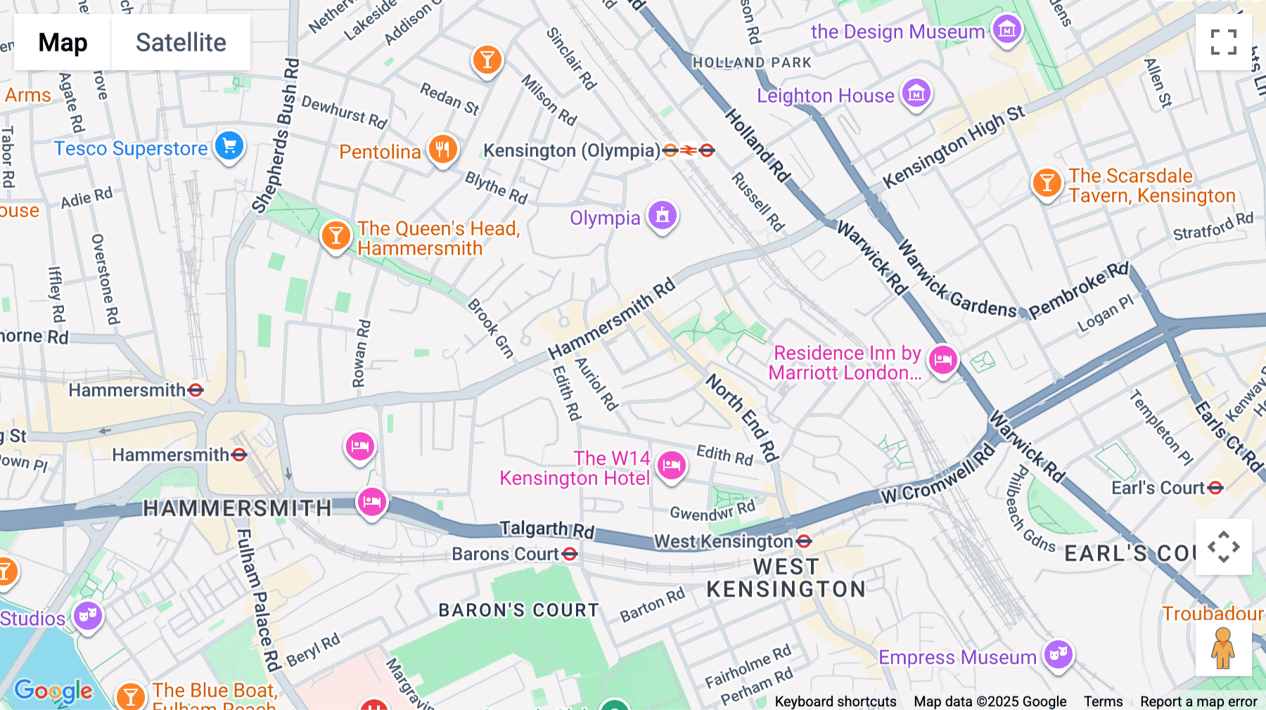 Click for interative map of 31 Vernon Street, Hammersmith and Fulham, London