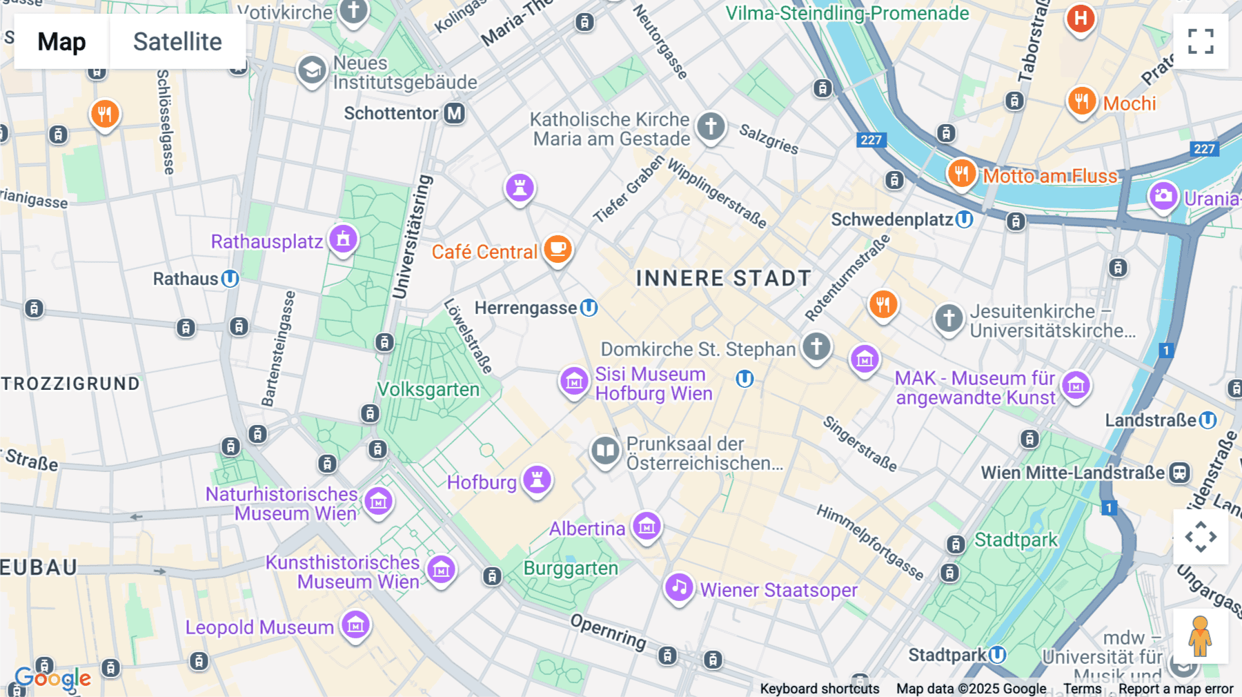 Click for interative map of 1st, 2nd floor, Kohlmarkt 8-10, Vienna