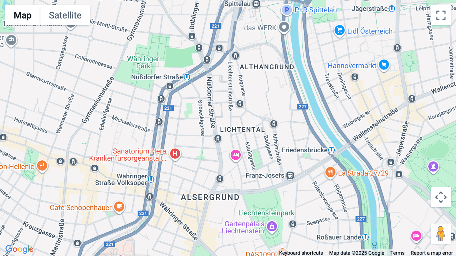 Click for interative map of Liechtensteinstraße 111-115, Vienna