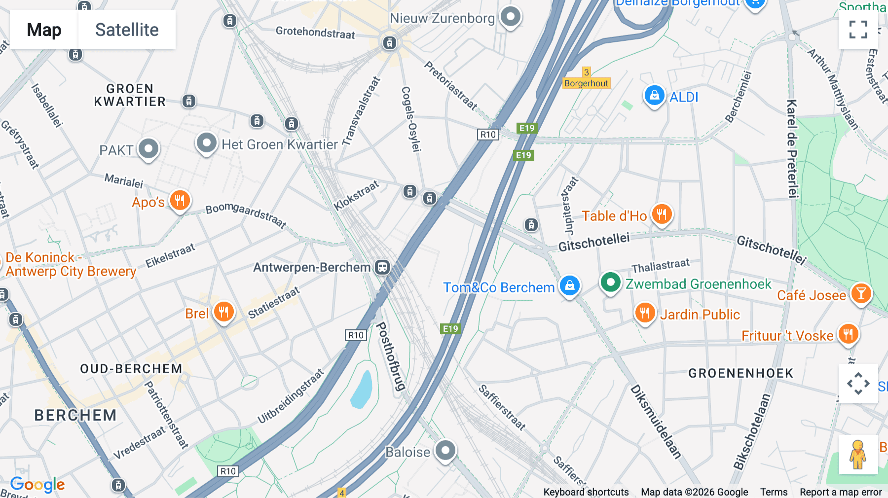 Click for interative map of Borsbeeksebrug 34, Antwerp