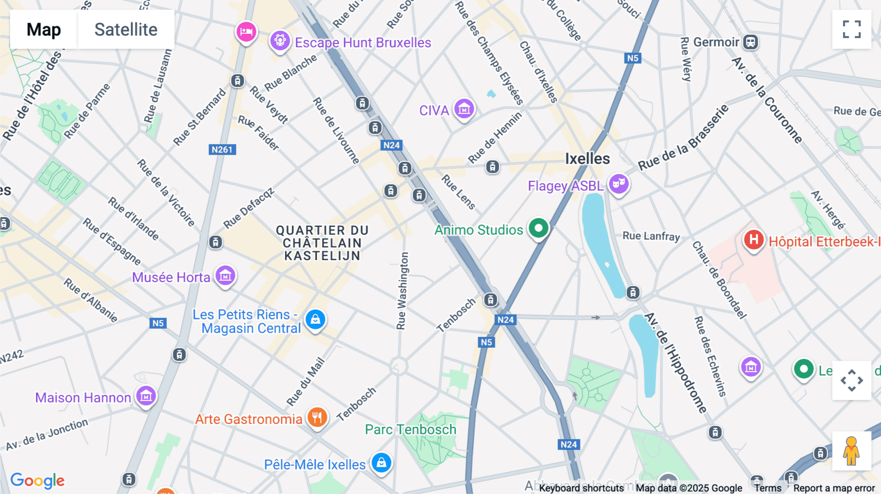 Click for interative map of Avenue Louise 235, Bruxelles, Brussels