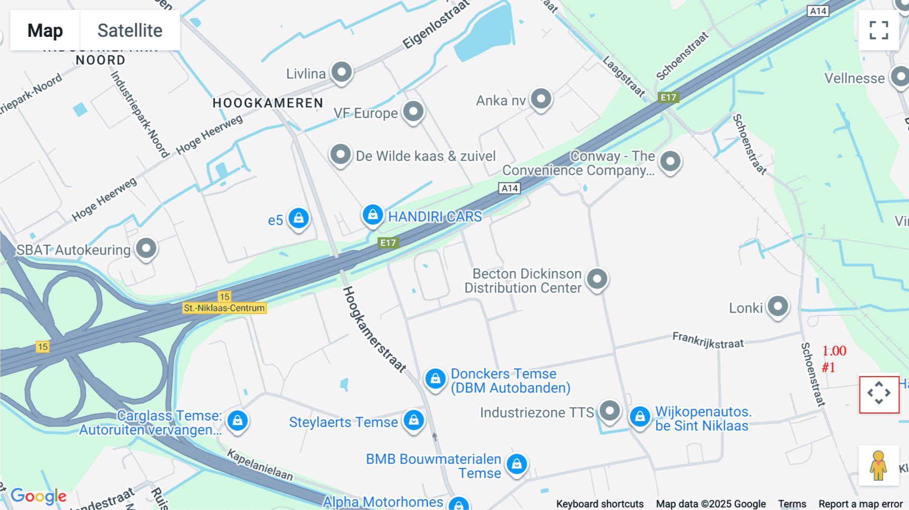 Click for interative map of Luxemburgstraat 20, Temse