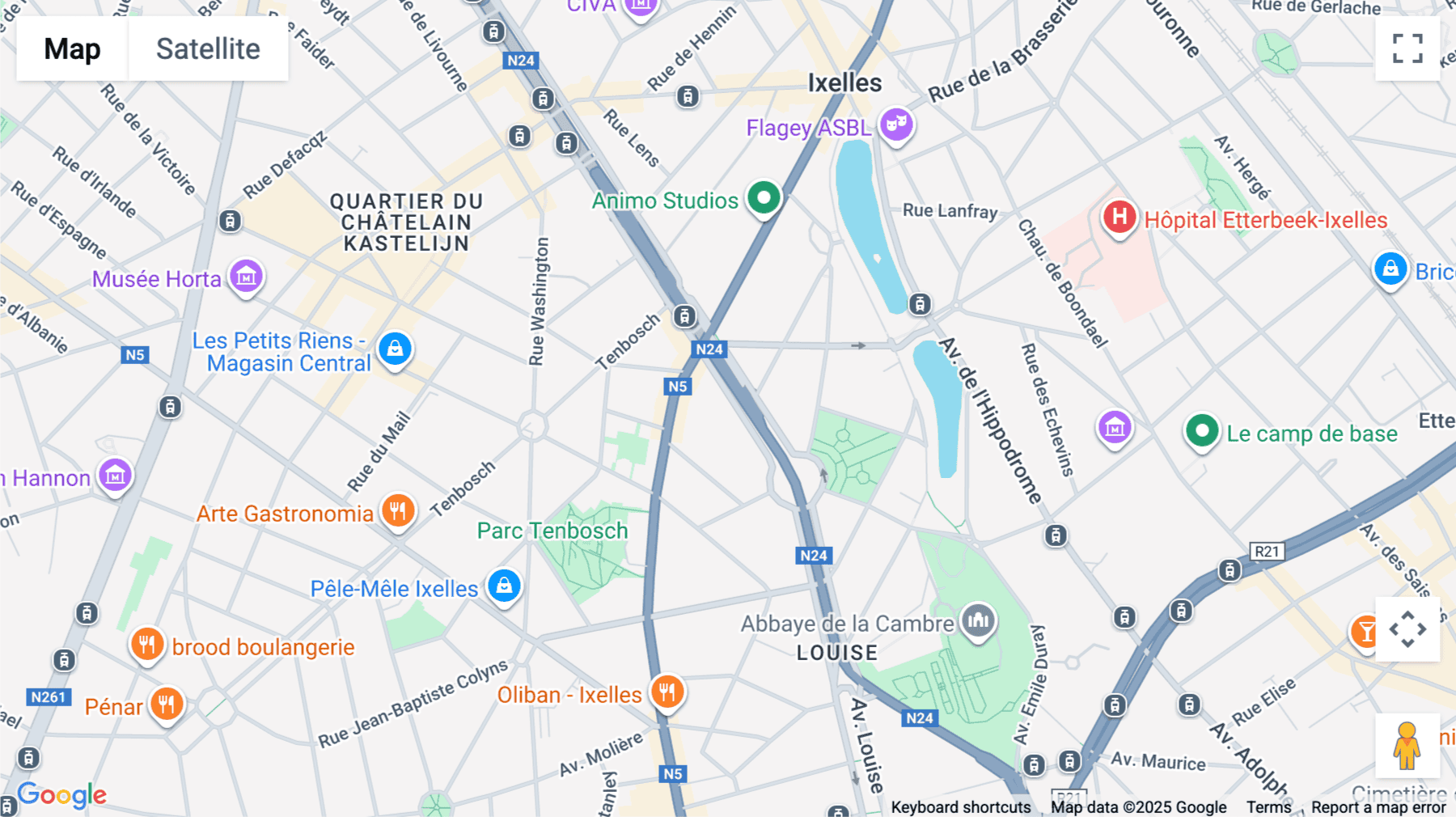 Click for interative map of Avenue Louise 331-333, Brussels