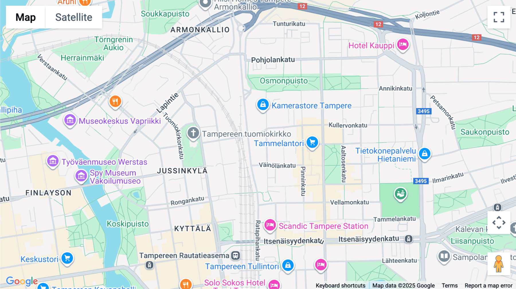 Click for interative map of Technopolis Asemakeskus, Peltokatu 26, Finland, Tampere