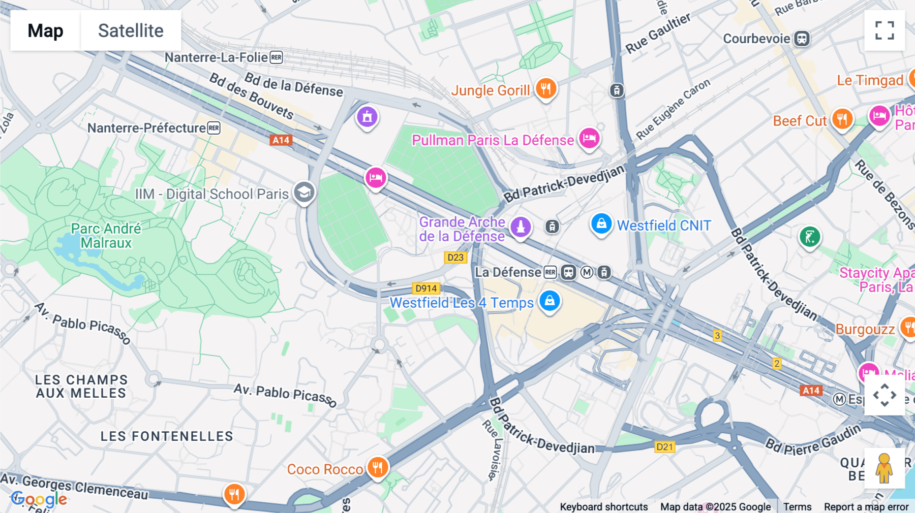 Click for interative map of Le Belvédère, 1-7 cours Valmy, Puteaux