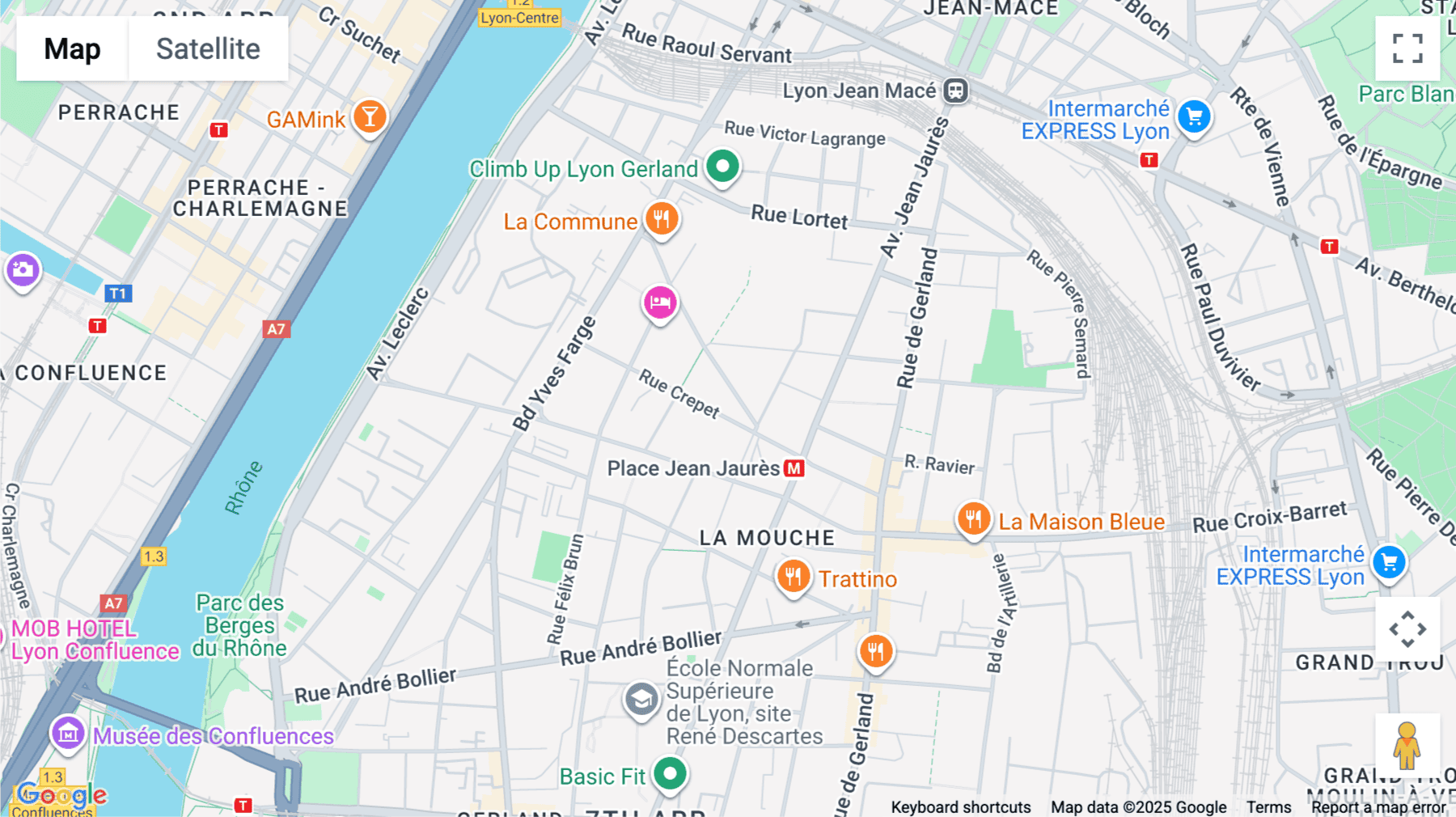 Click for interative map of 23 rue crepet, Lyon