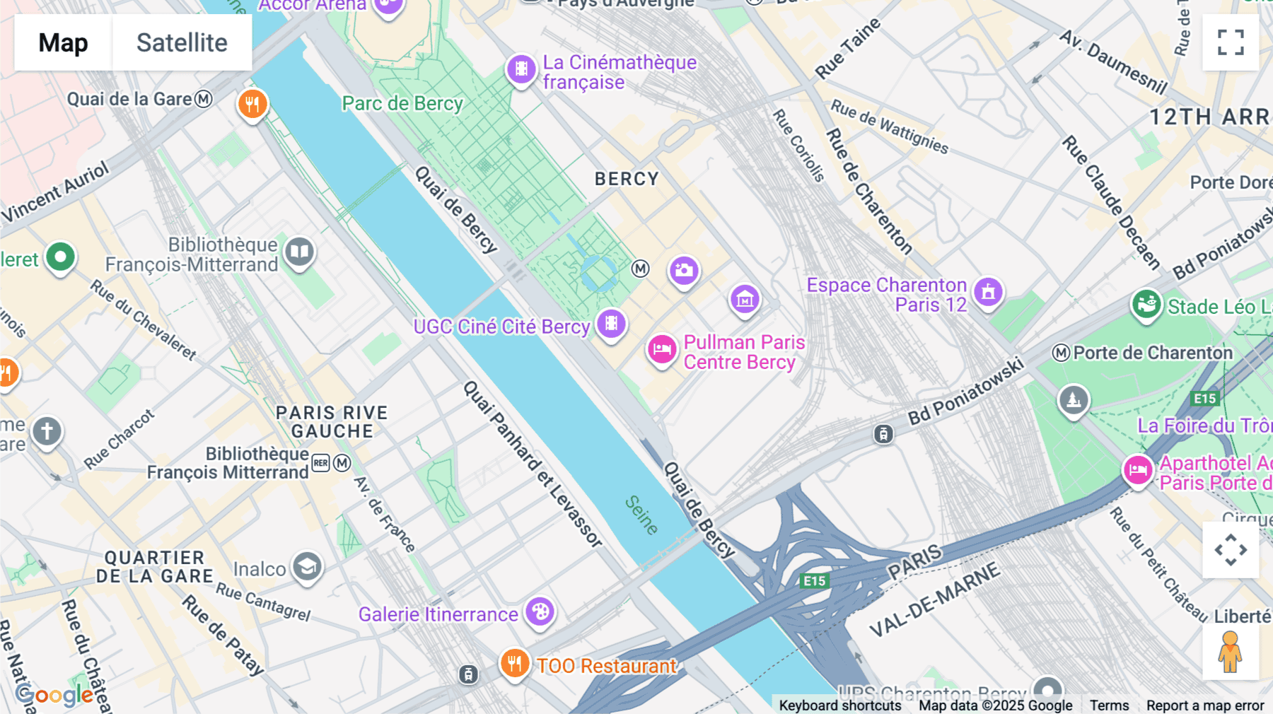Click for interative map of 8 rue des Pirogues de Bercy, Paris
