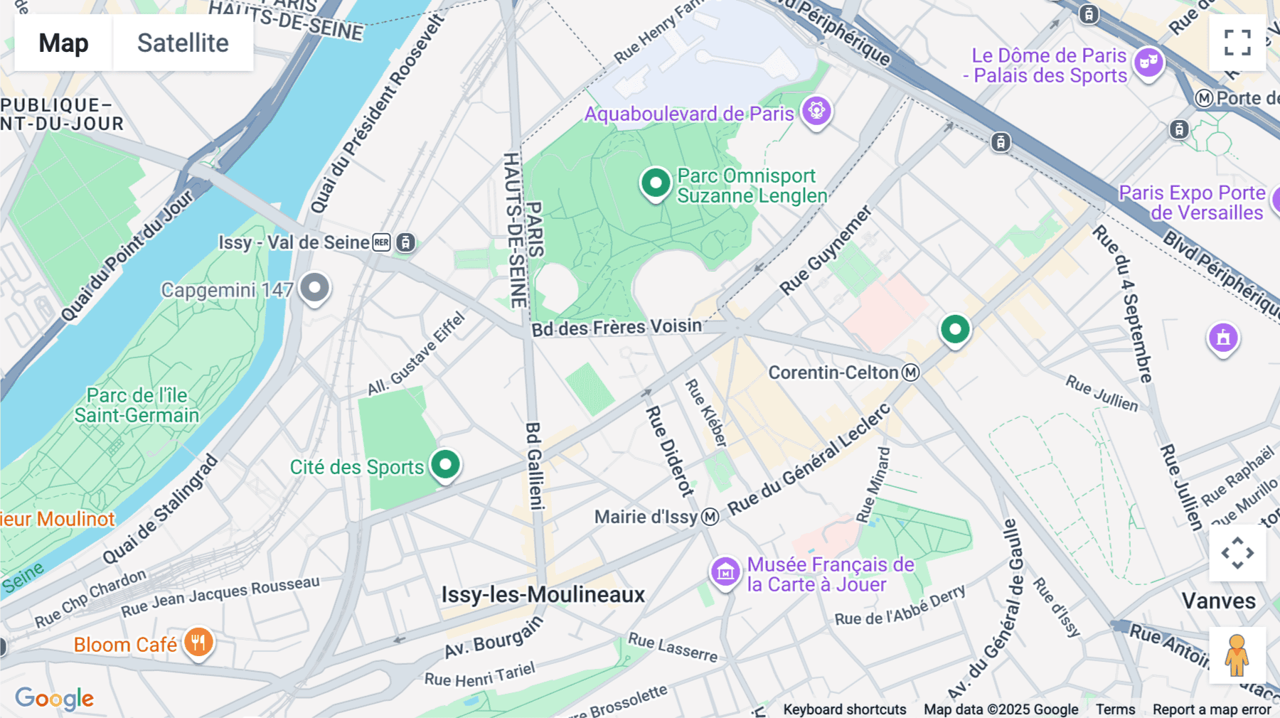 Click for interative map of 22 Rue du Gouverneur Général Éboué, Issy-Les-Moulineaux