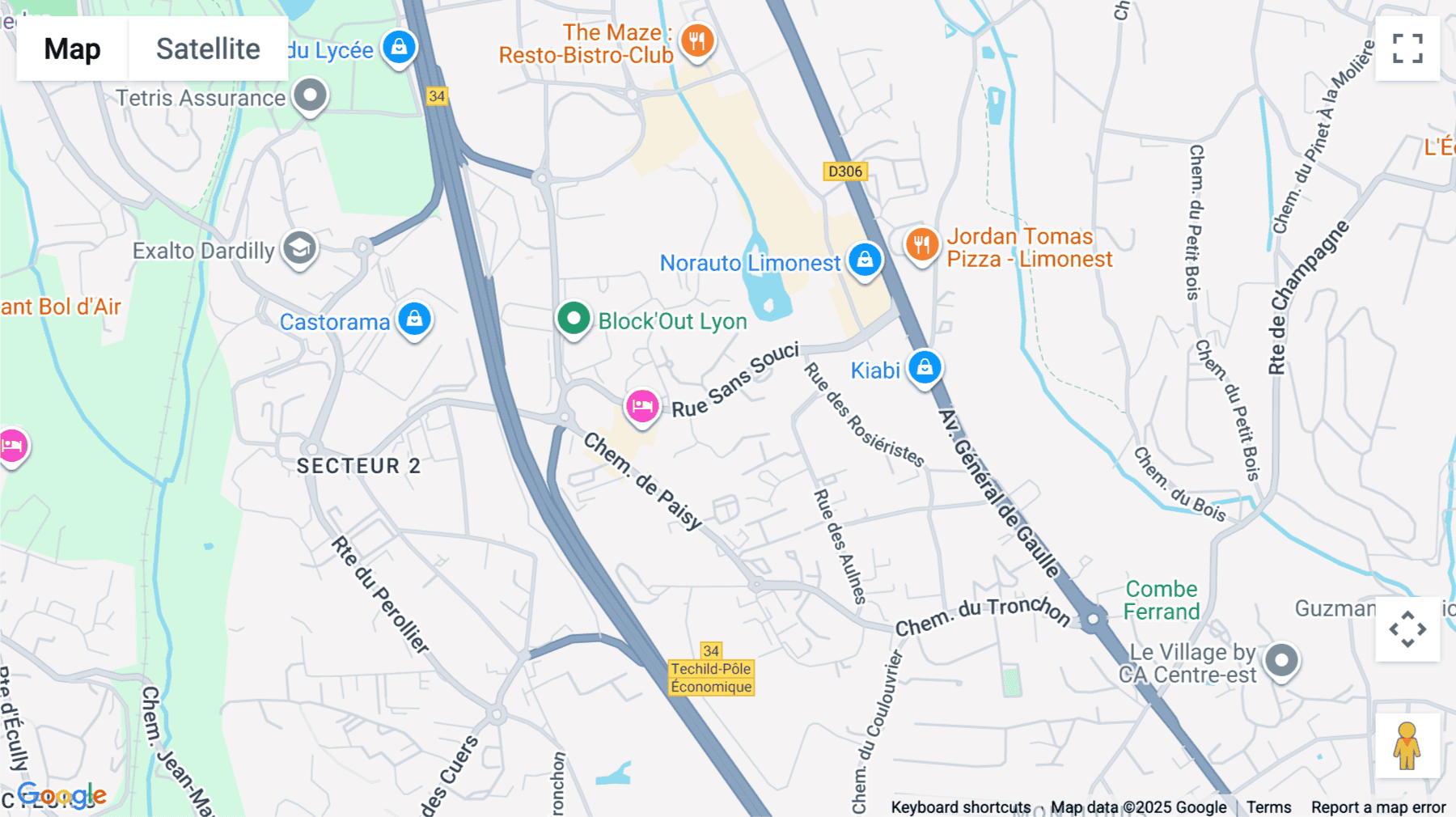Click for interative map of 81 rue du Sans Souci, Lyon