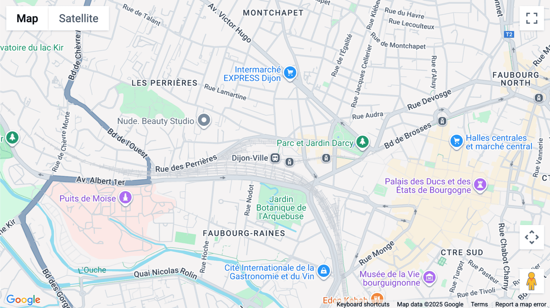 Click for interative map of 15 boulevard de Brosse, Dijon