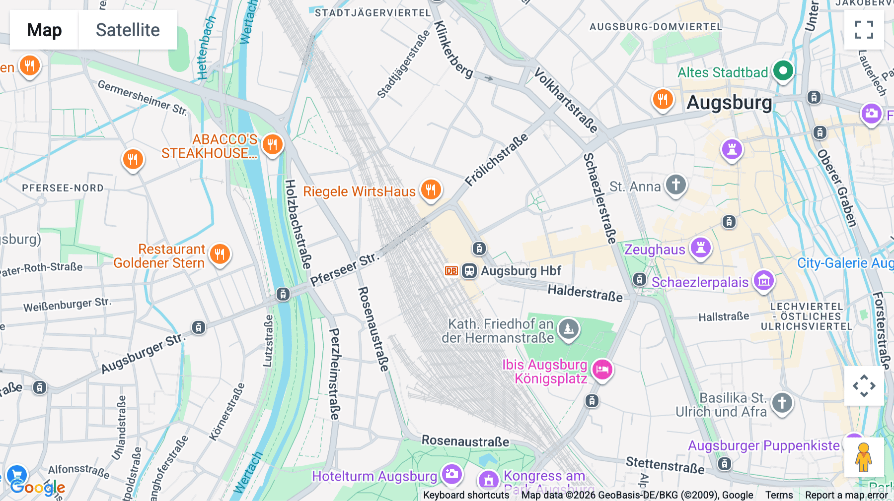 Click for interative map of 2nd floor, Viktoriastr. 3b, Augsburg