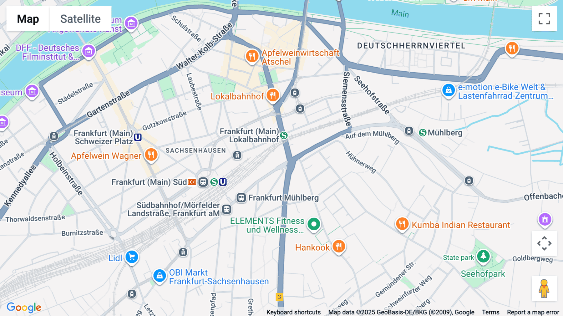 Click for interative map of Mörfelder Landstraße 6-8, Frankfurt