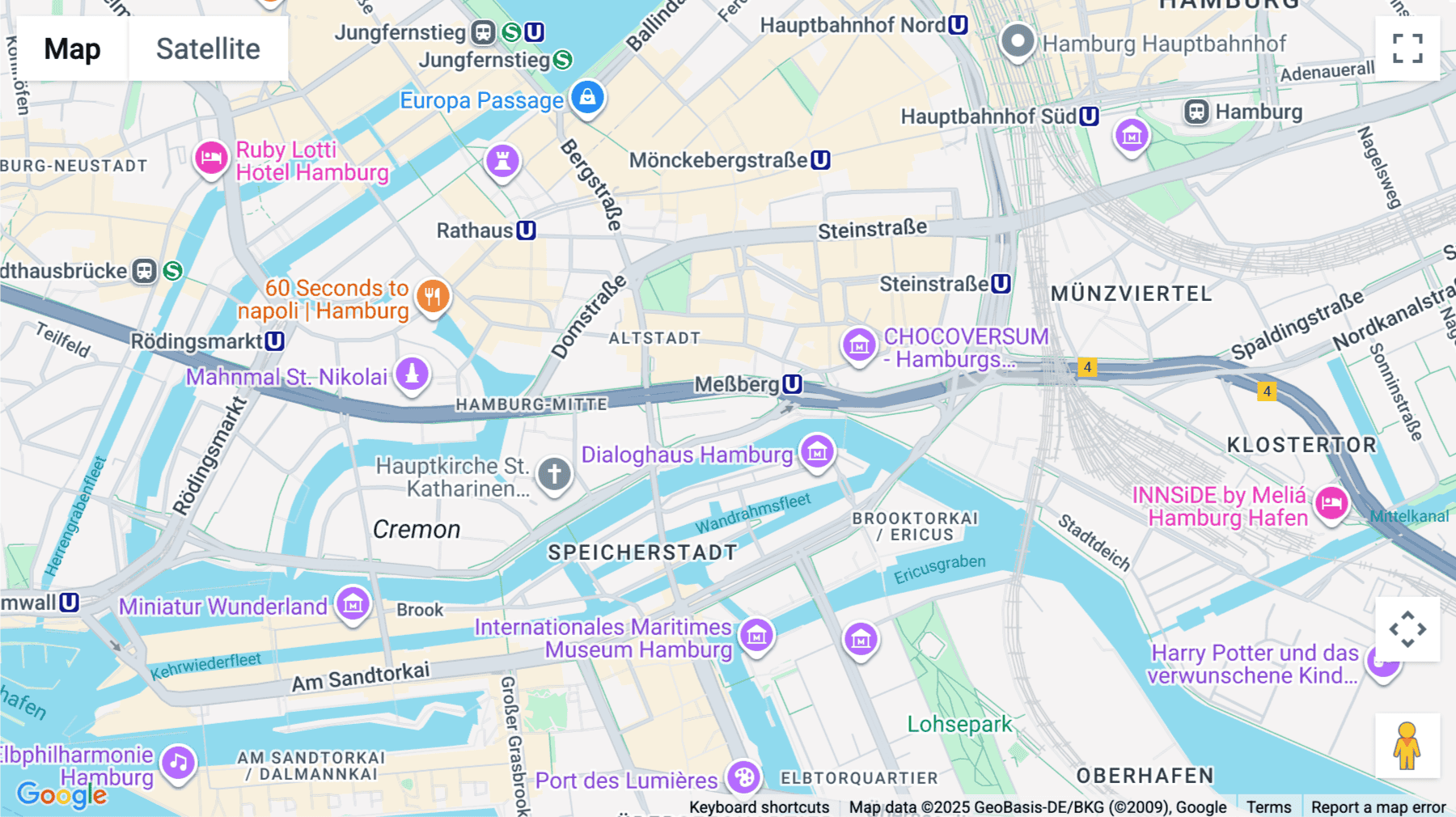 Click for interative map of Willy-Brandt-Straße 23, Hamburg