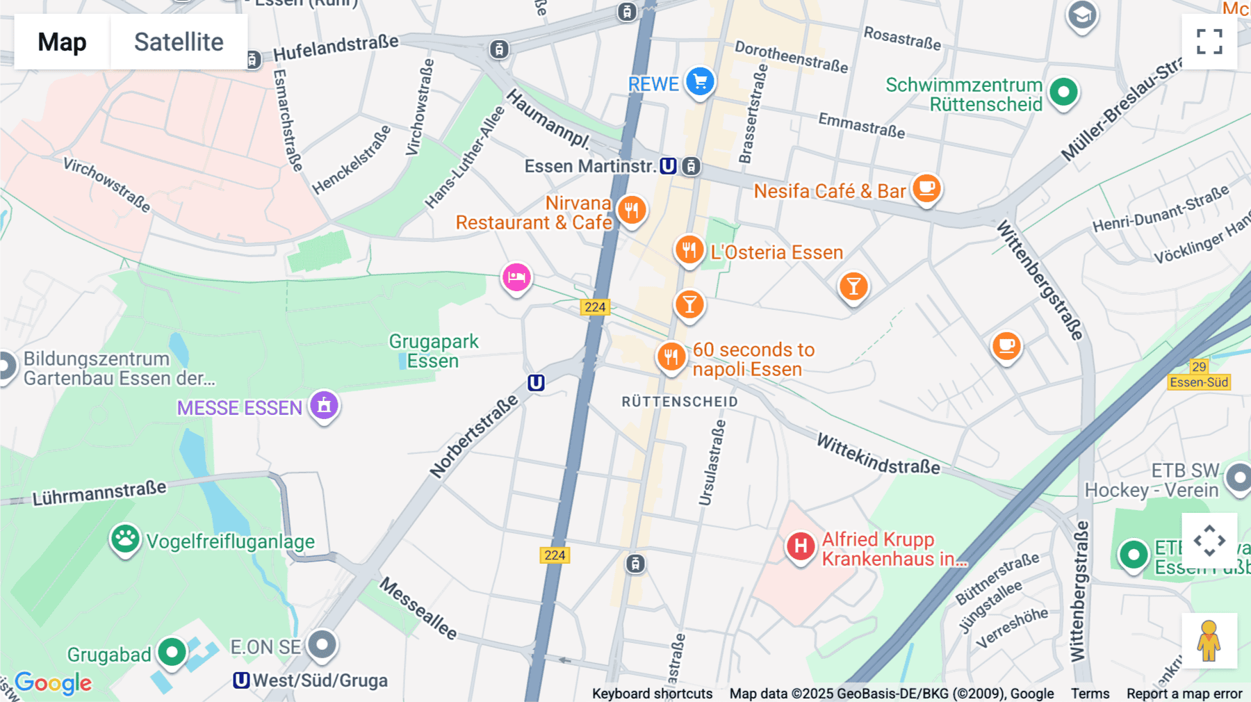 Click for interative map of 5th floor, Grugaplatz 2-4, Essen