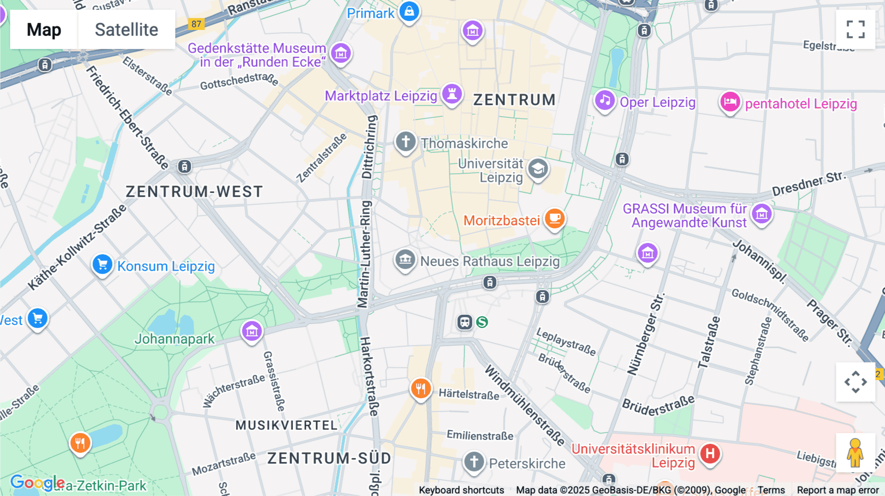 Click for interative map of Markgrafenstraße 2, Leipzig