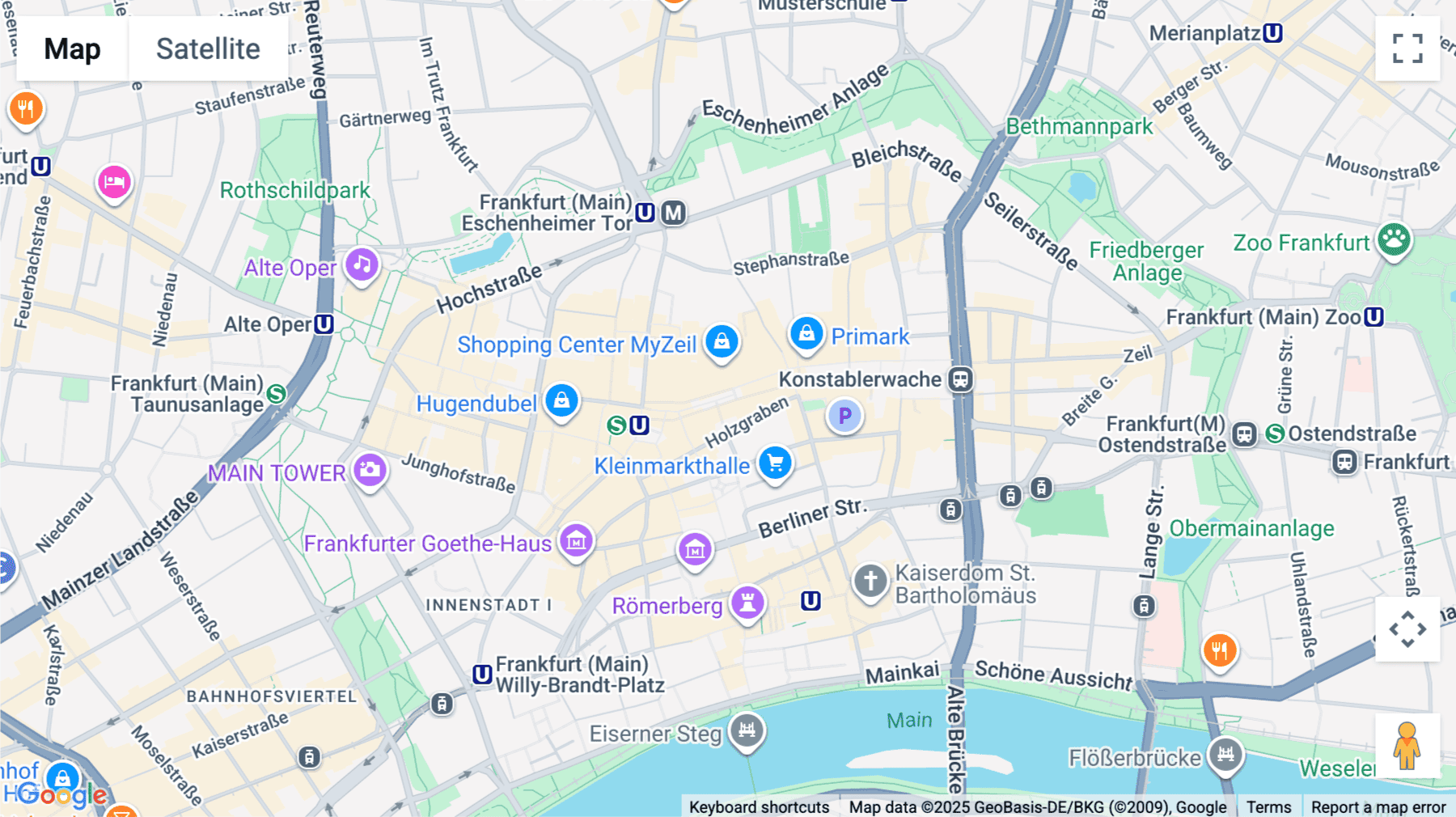 Click for interative map of Zeil 109, Frankfurt