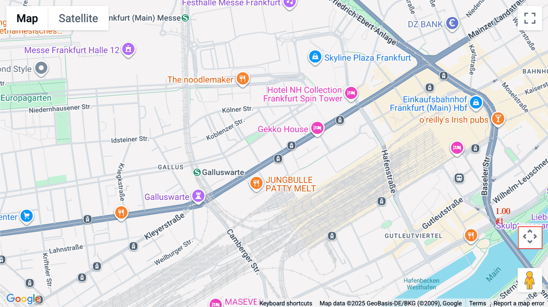 Click for interative map of Mainzer Landstraße 178-190, Frankfurt
