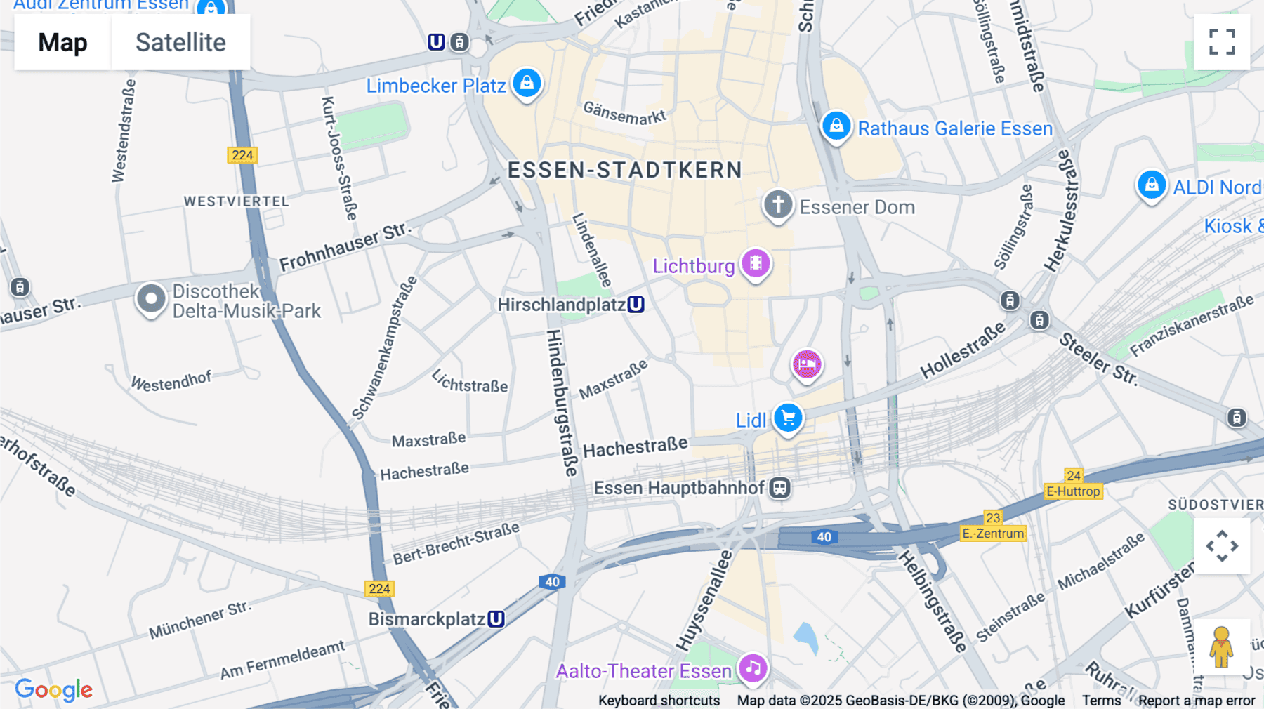 Click for interative map of Lindenallee 29, Essen, Essen