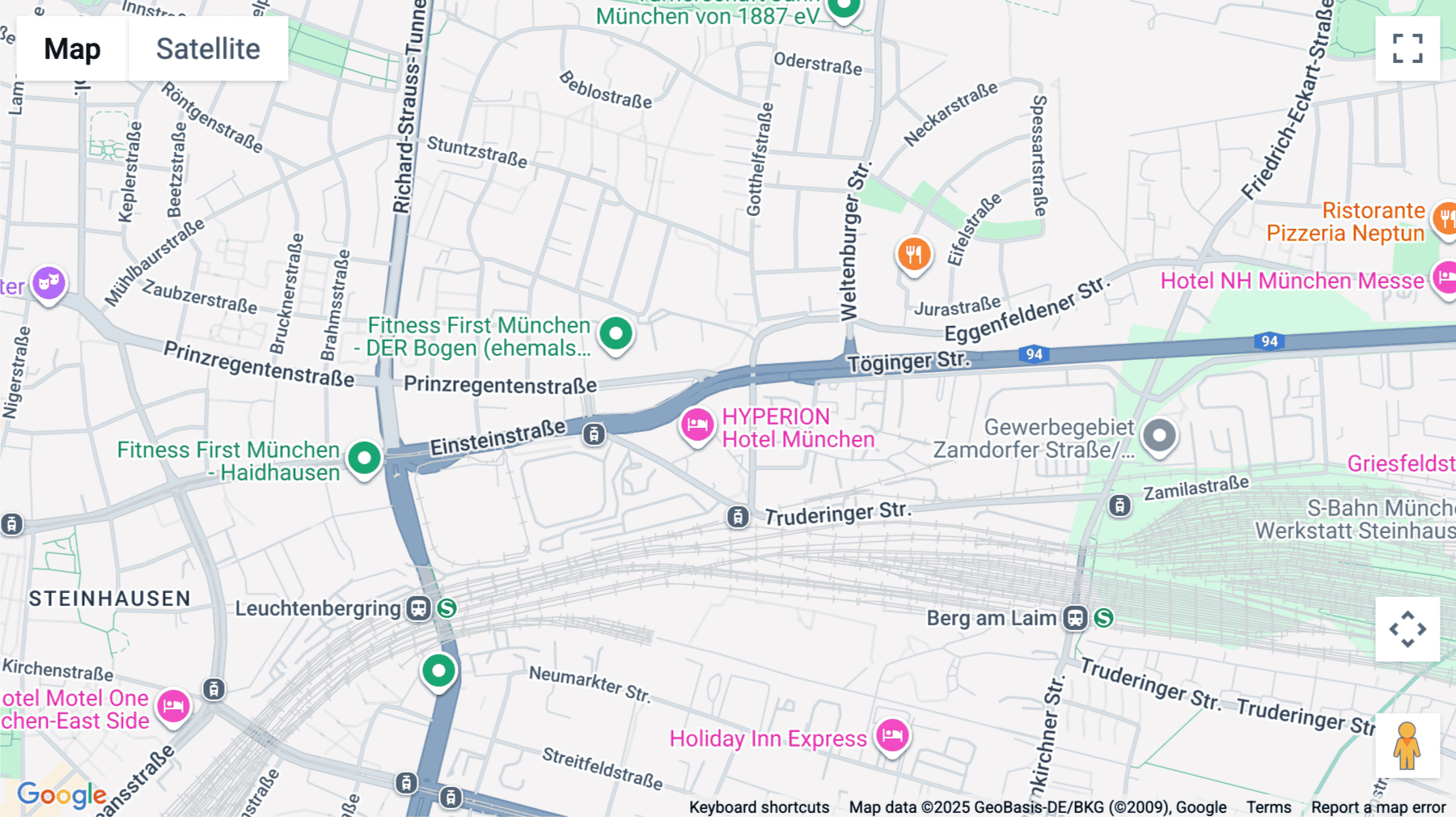 Click for interative map of Einsteinstraße 174, Munich