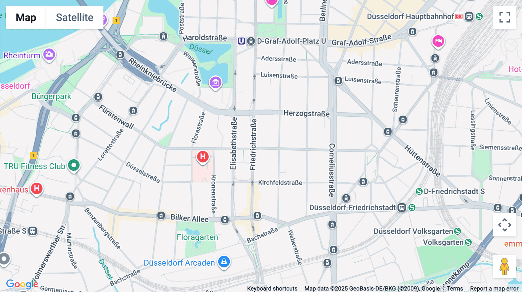 Click for interative map of Fürstenwall 172, Dusseldorf