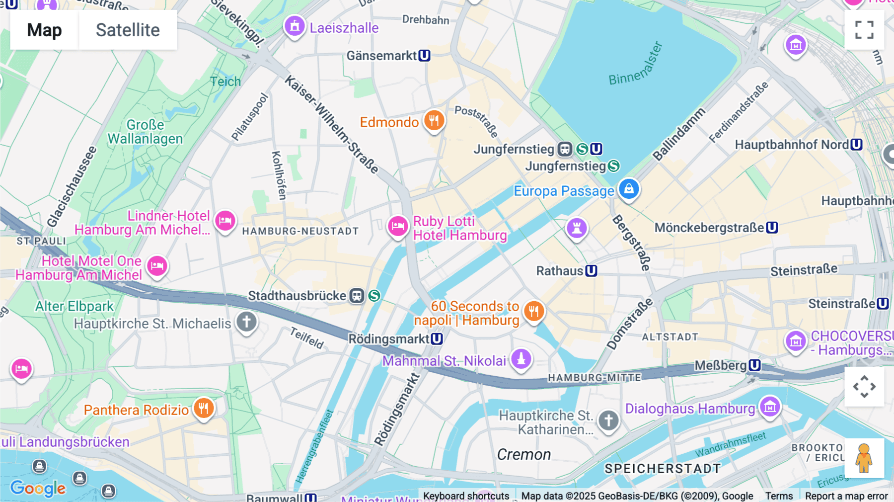 Click for interative map of Neuer Wall 80, Hamburg