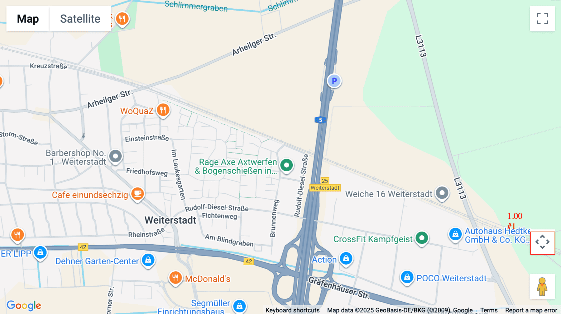 Click for interative map of Brunnenweg 19-21, Weiterstadt