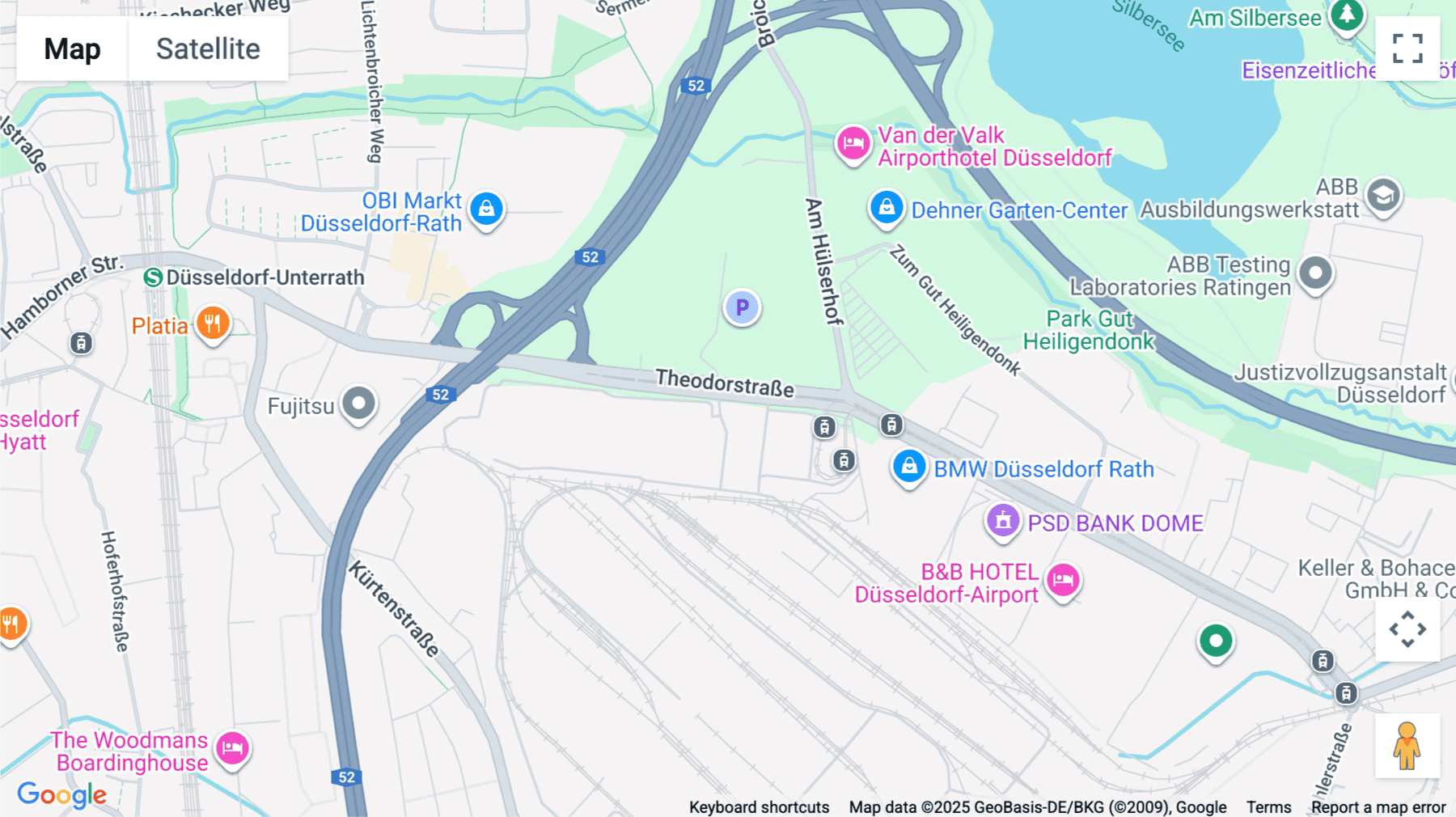 Click for interative map of Theodorstraße 105, Dusseldorf
