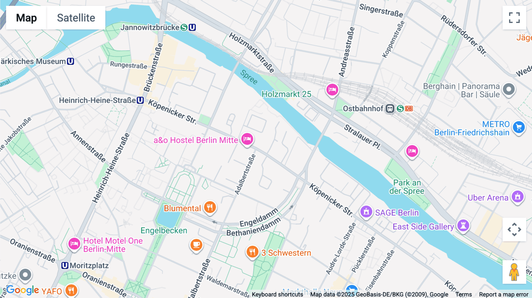 Click for interative map of EISWERK, KÖPENICKER STRASSE 40, 41, Berlin