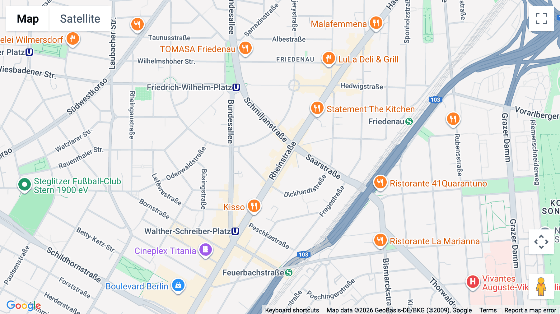 Click for interative map of Regus HQ, Rheinstrasse 11, Teltow, Berlin