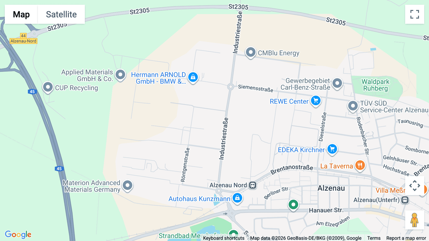 Click for interative map of Industriestraße 13, Hanau