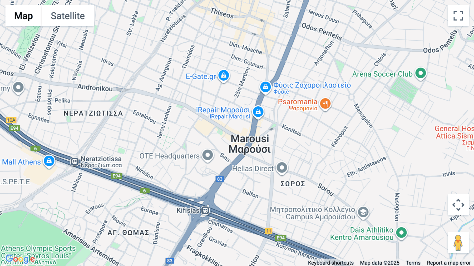 Click for interative map of Ag. Konstantinou 59-61, Marousi, Athens