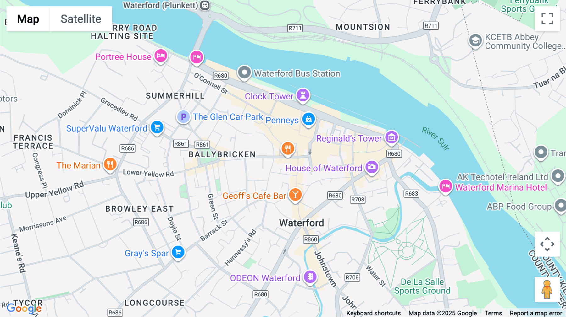 Click for interative map of 40 Patrick Street, Waterford