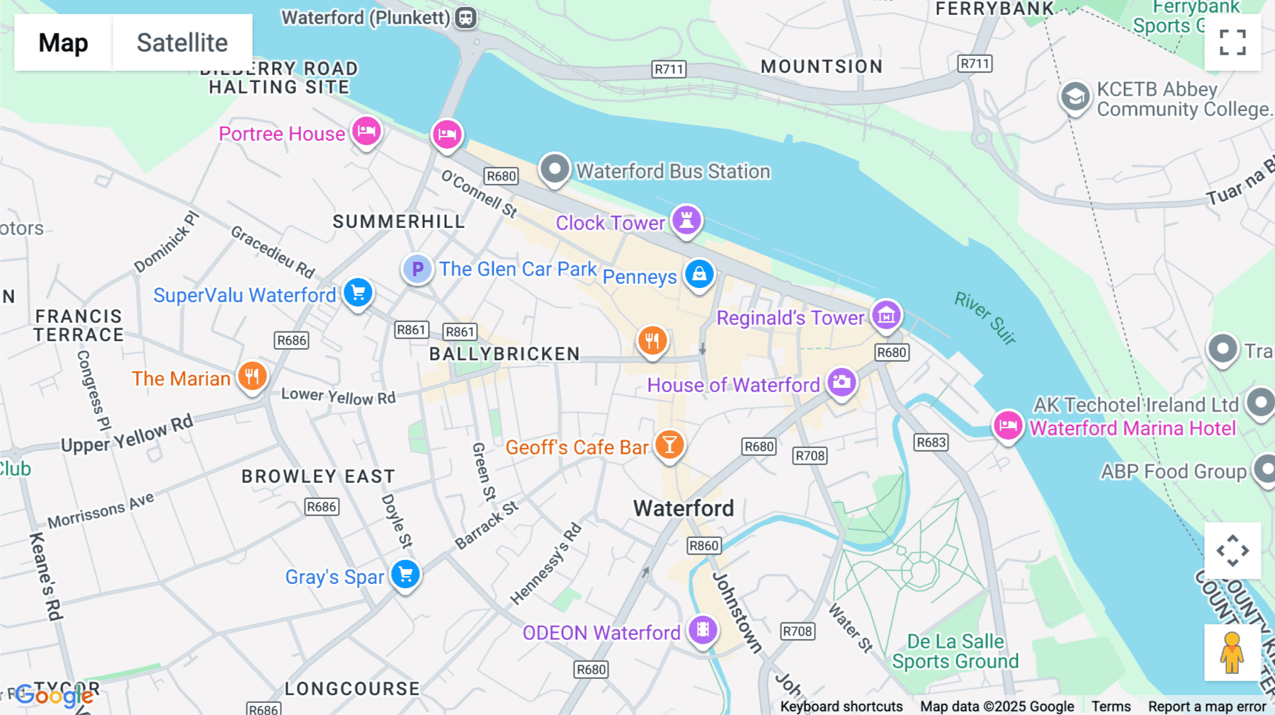 Click for interative map of 40-45 Patrick Street, Waterford