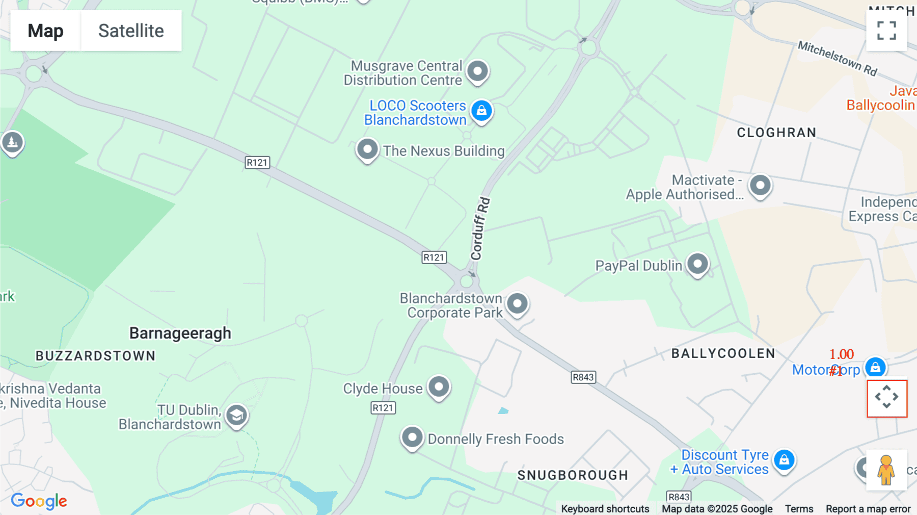Click for interative map of Regus Block 1, Blanchardstown Corporate Park, Ballycoolen Road, Blanchardstown, Dublin