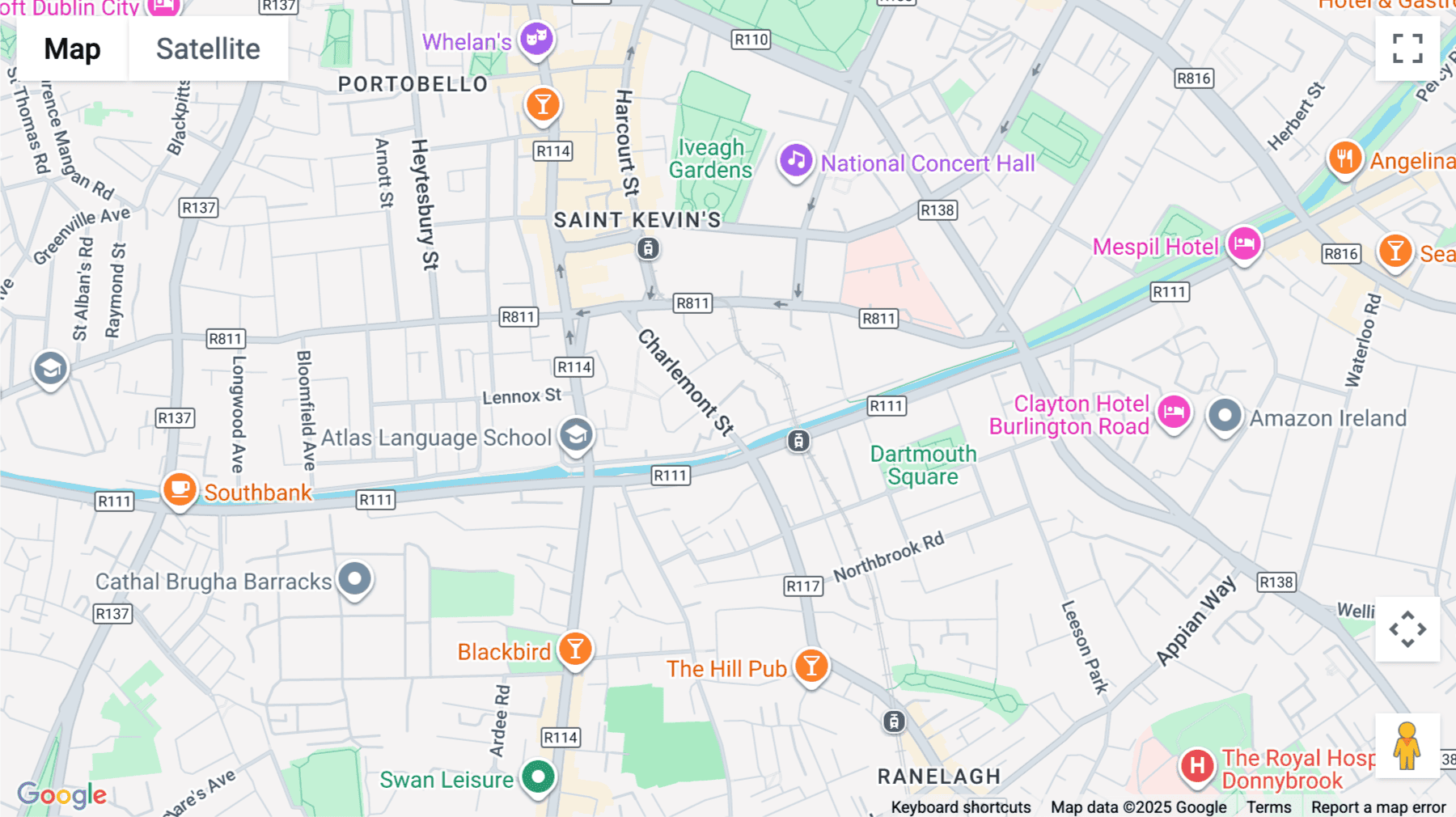 Click for interative map of Charlemont Exchange, 42 Charlemont Street, Dublin