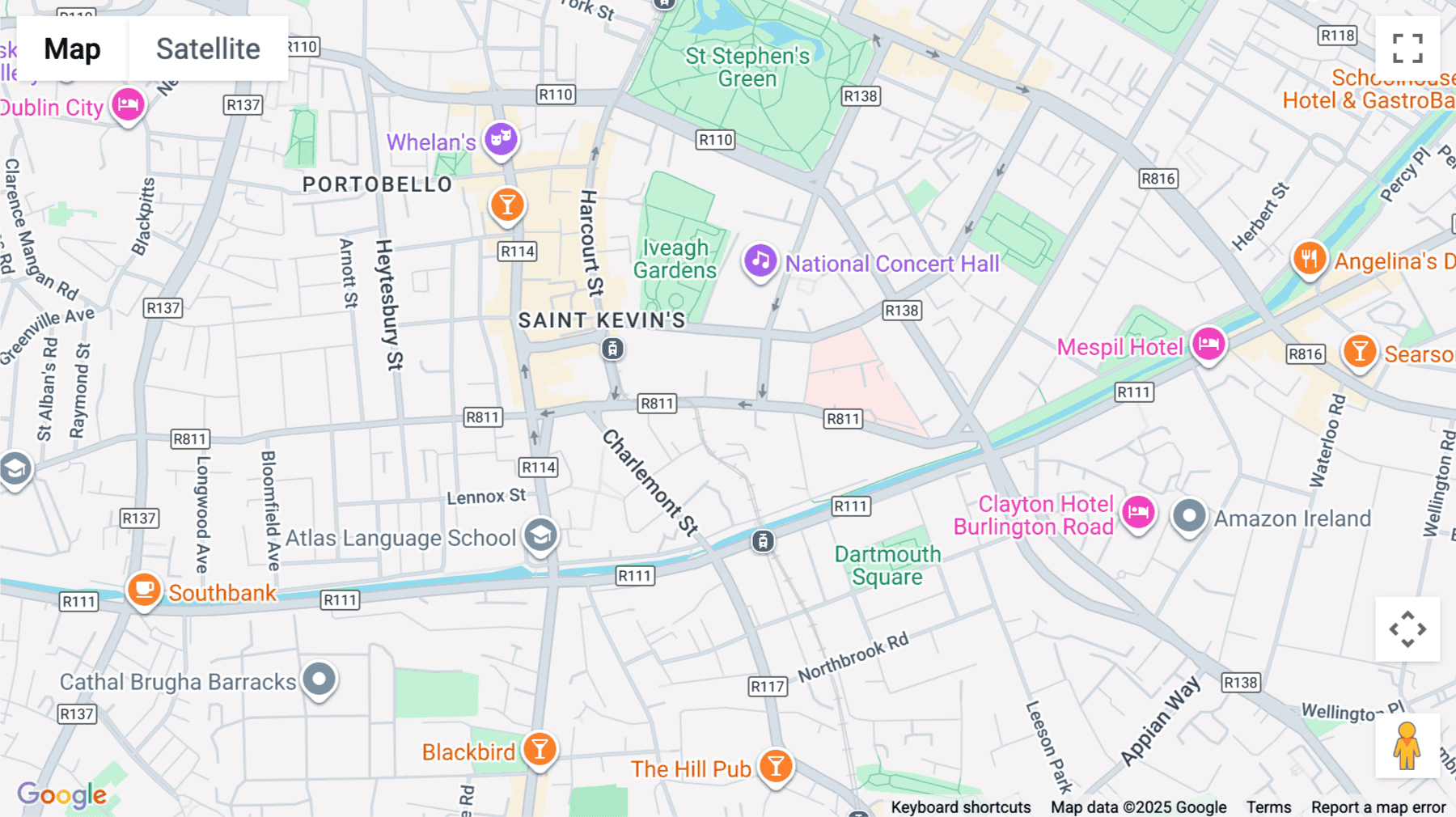 Click for interative map of 13 Adelaide Road, St Kevin's, Dublin 2, Dublin