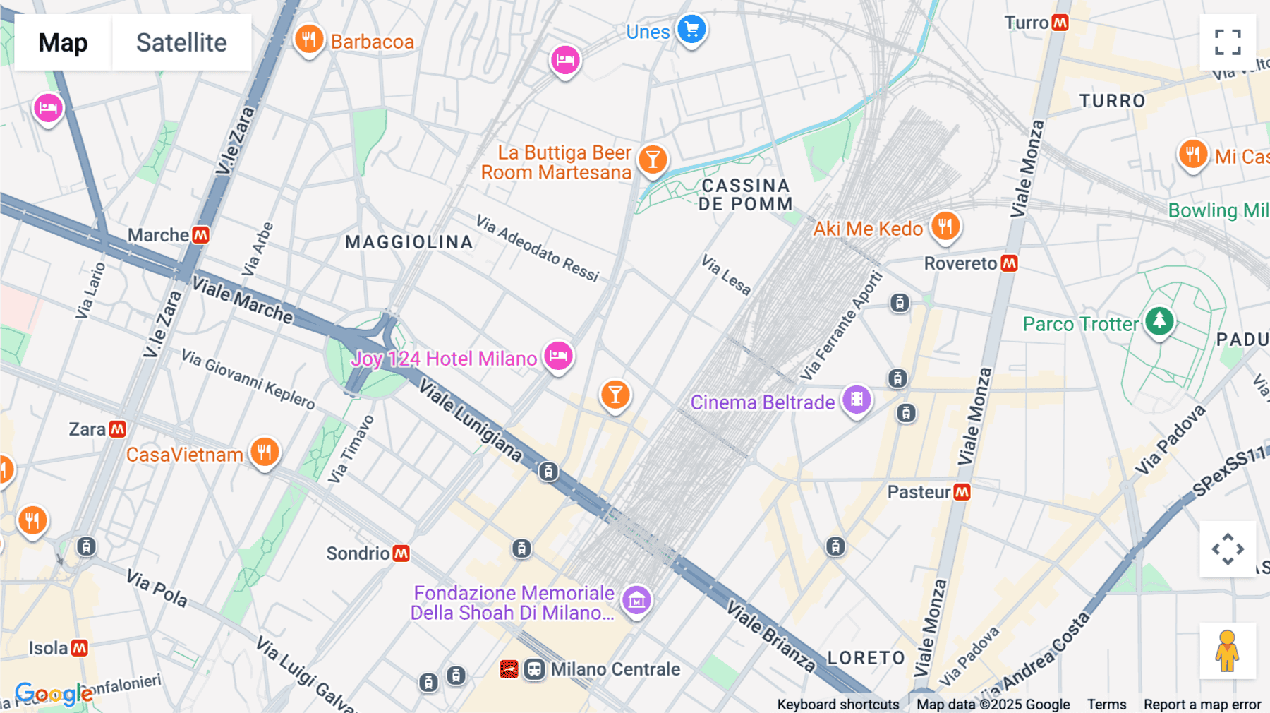 Click for interative map of Via Zuretti, 34, Milan