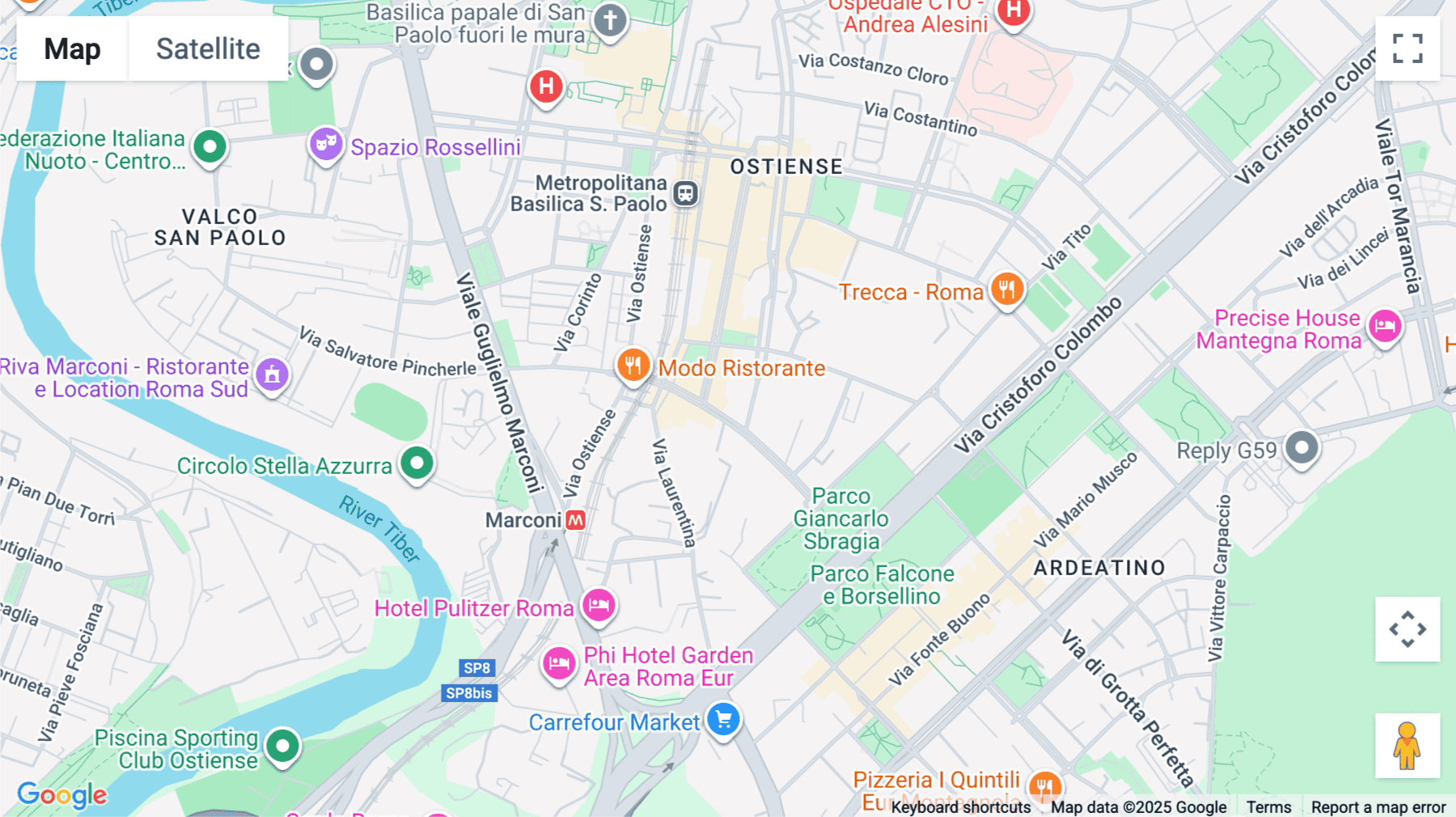 Click for interative map of Via Silvio D'Amico 53, Rome
