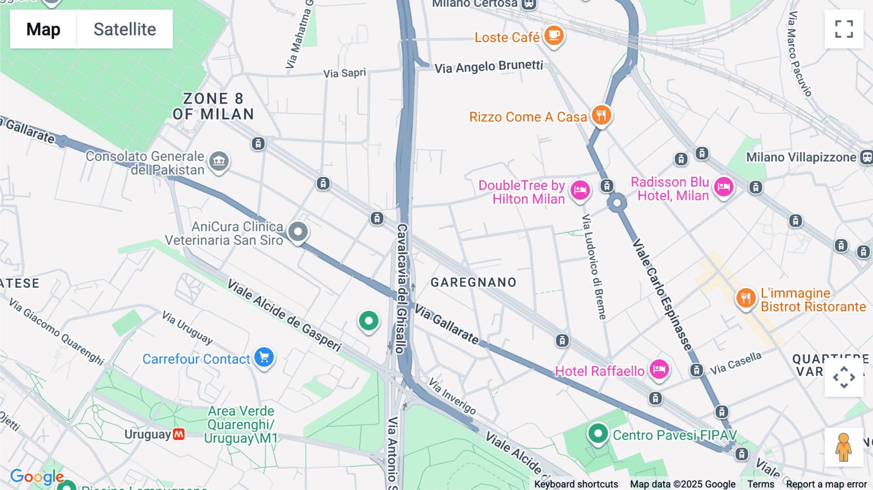 Click for interative map of Viale Certosa 218, Milan